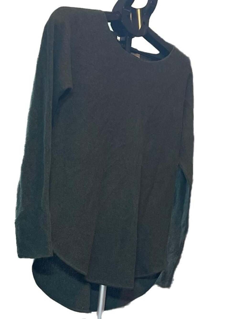 Max Studio Women's 100% 2-Ply Cashmere Long Sleeve Crew Neck Sweater, M - Picture 3 of 9